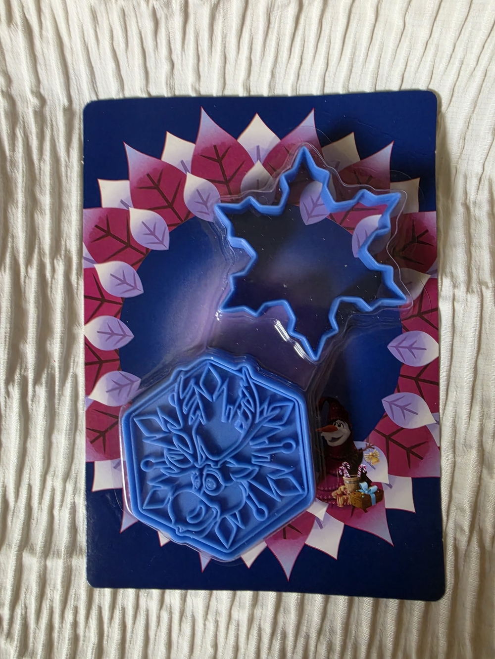 Blue Frozen Disney Sven And Snowflake Cookie Cutter Set New